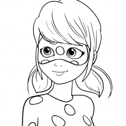 Desenho de Ladybug para colorir e imprimir: número 13