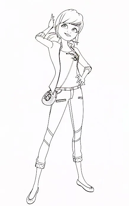 Desenho de Ladybug para colorir e imprimir: número 16