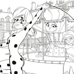 Desenho de Ladybug para colorir e imprimir: número 23