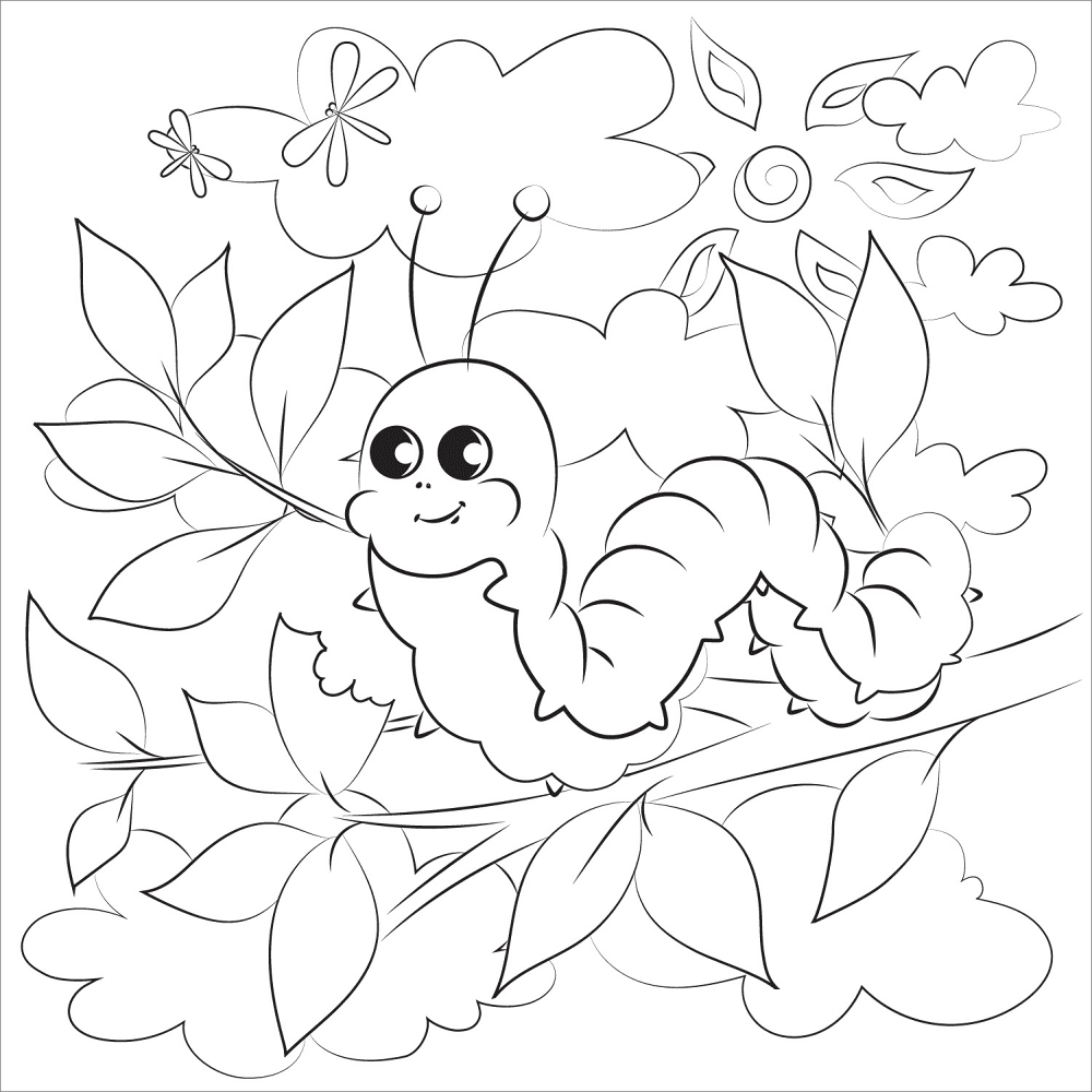 Desenho de Lagartos para colorir e imprimir: número 1