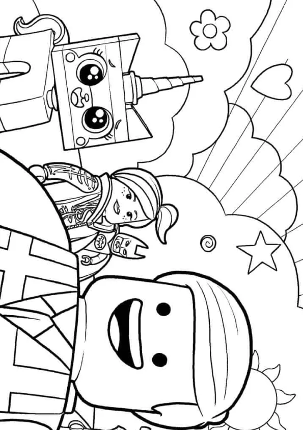 Desenho de Lego para colorir e imprimir: número 3