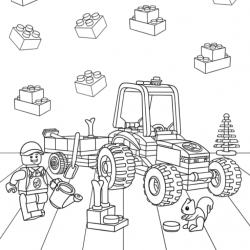 Desenho de Lego para colorir e imprimir: número 12