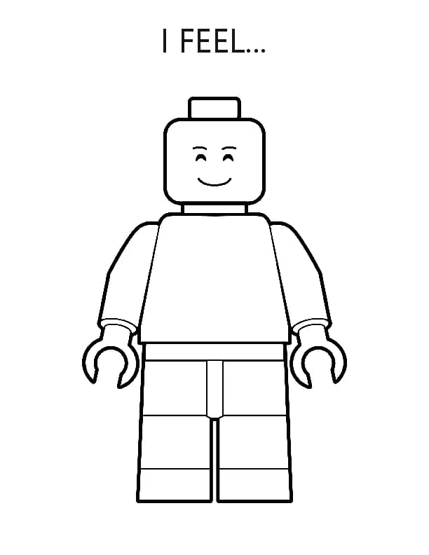Desenho de Lego para colorir e imprimir: número 17