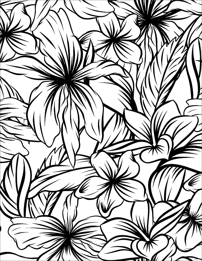 Desenho de Lei Havaiana para colorir e imprimir: número 4