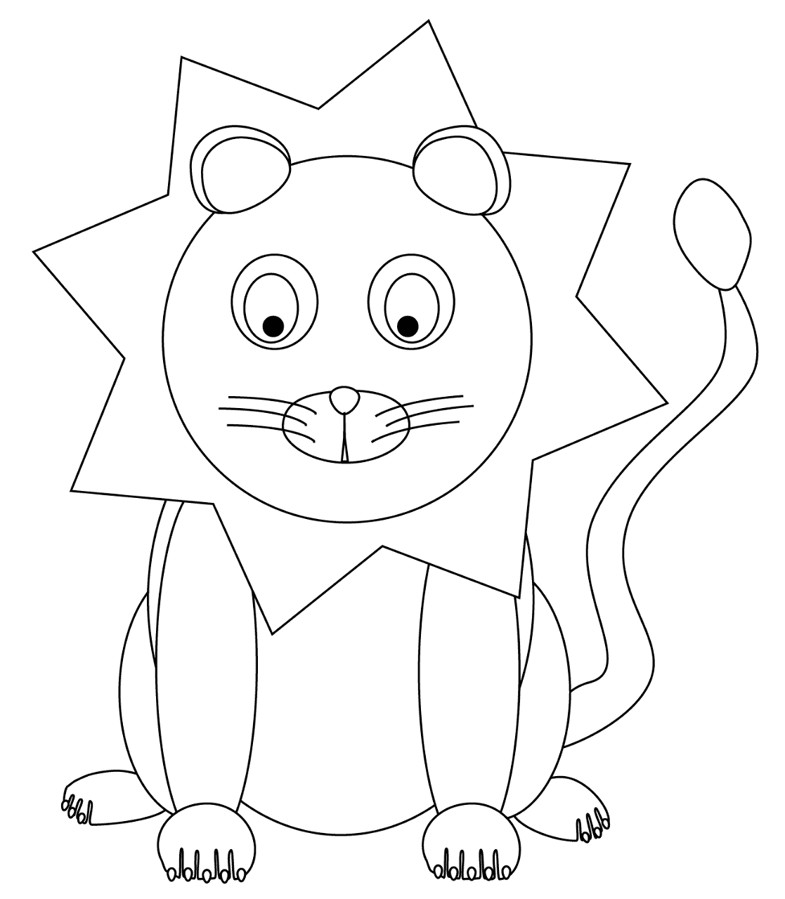 Desenho de Leóes para colorir e imprimir: número 26