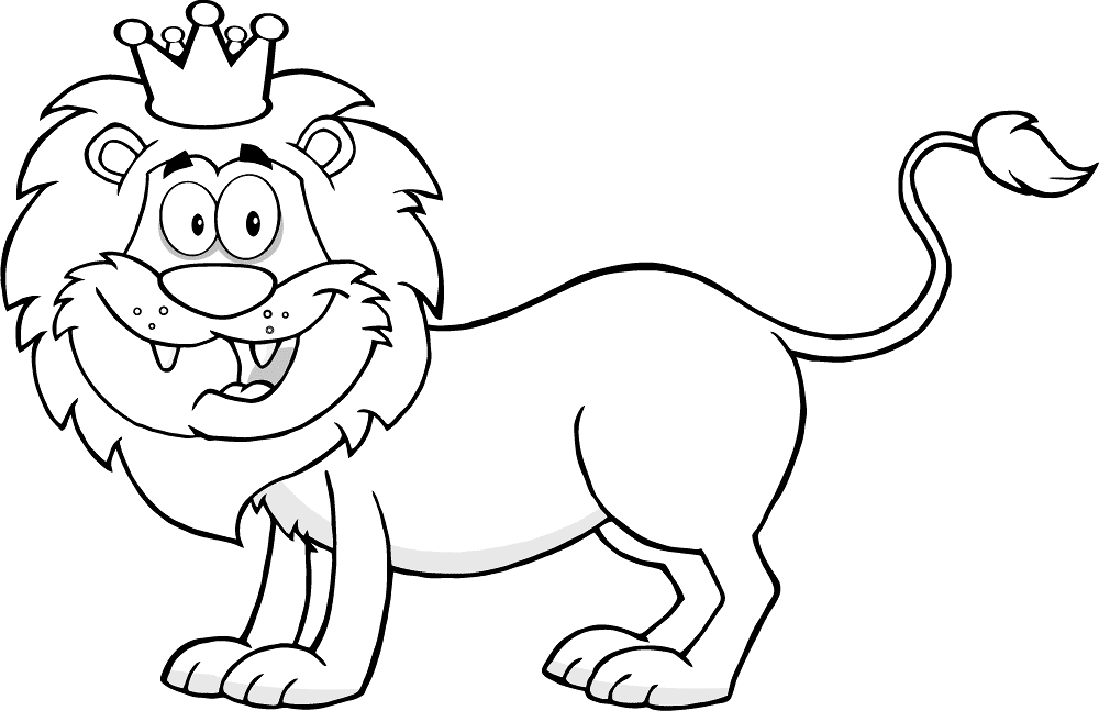 Desenho de Leóes para colorir e imprimir: número 39