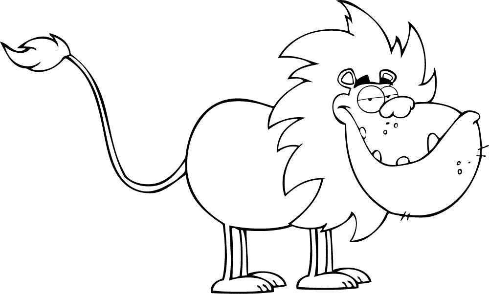 Desenho de Leóes para colorir e imprimir: número 41