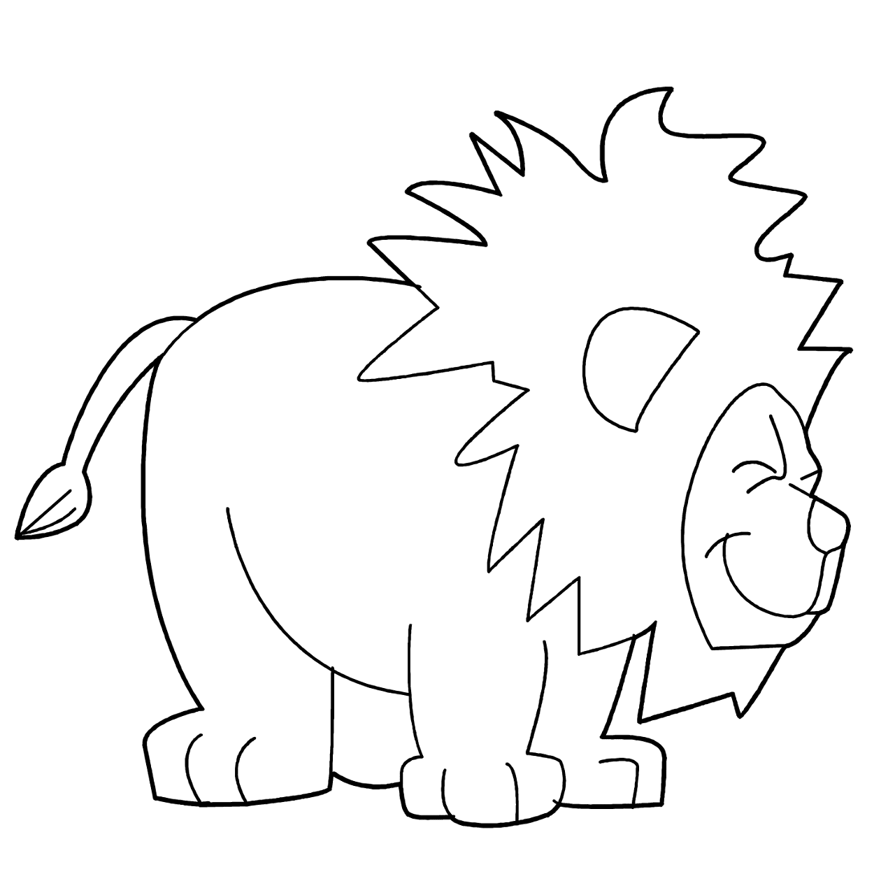 Desenho de Leóes para colorir e imprimir: número 42