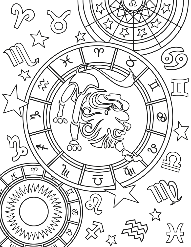 Desenho de Leóes para colorir e imprimir: número 43