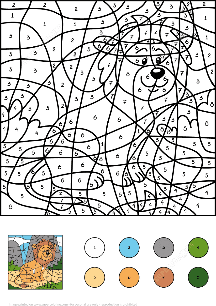 Desenho de Leóes para colorir