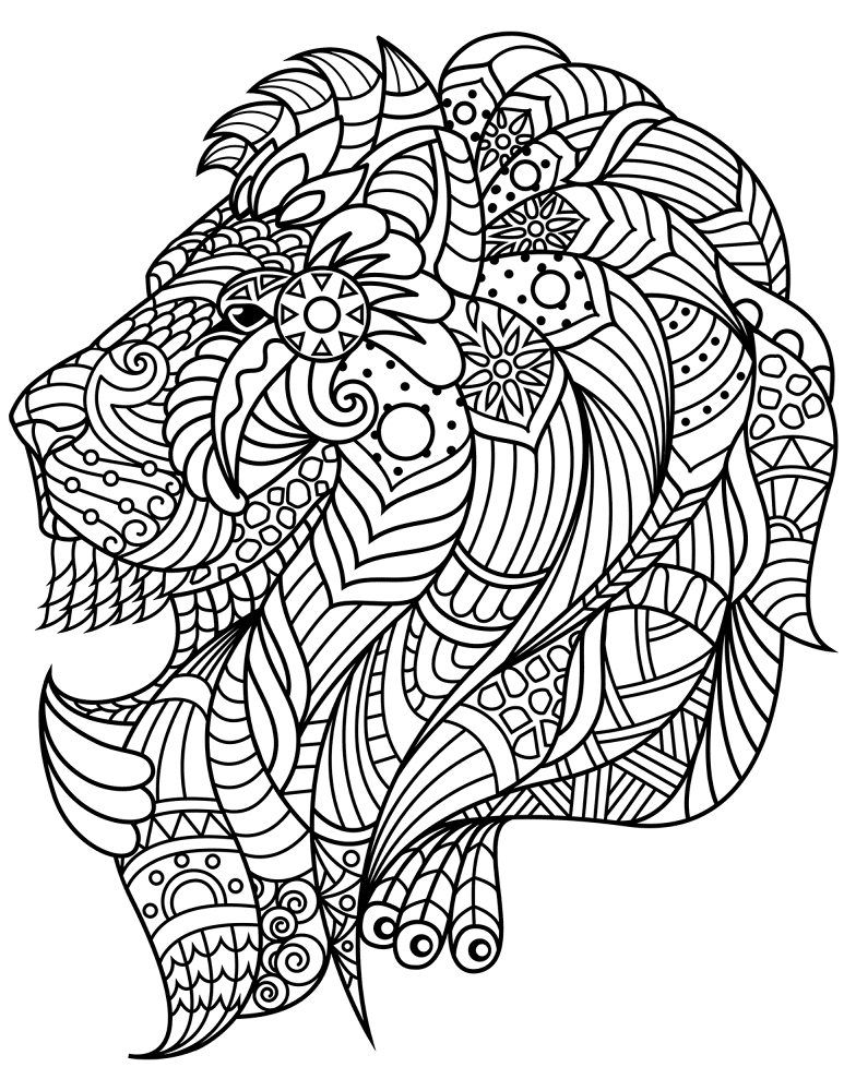 Desenho de Leóes para colorir