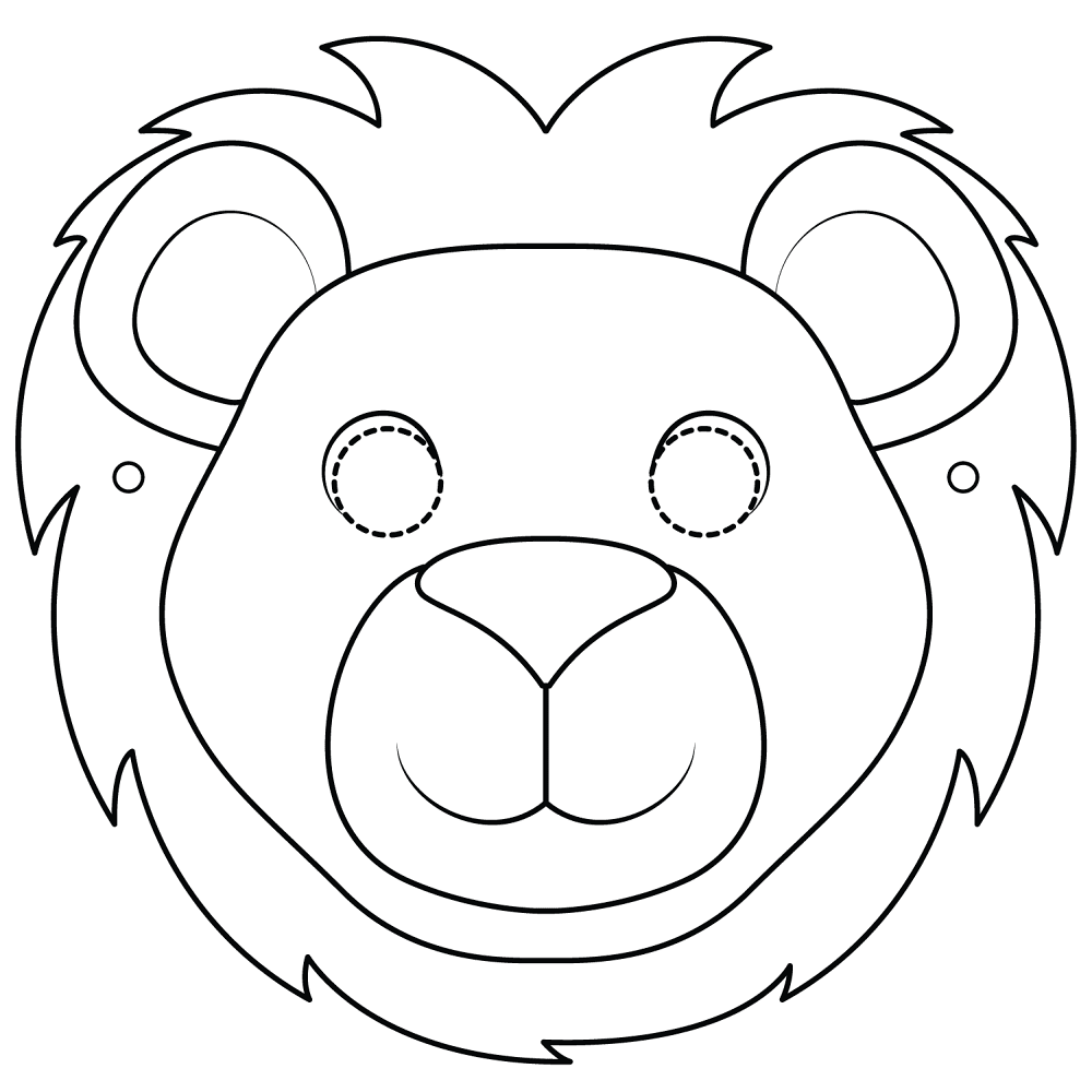 Desenho de Leóes para colorir