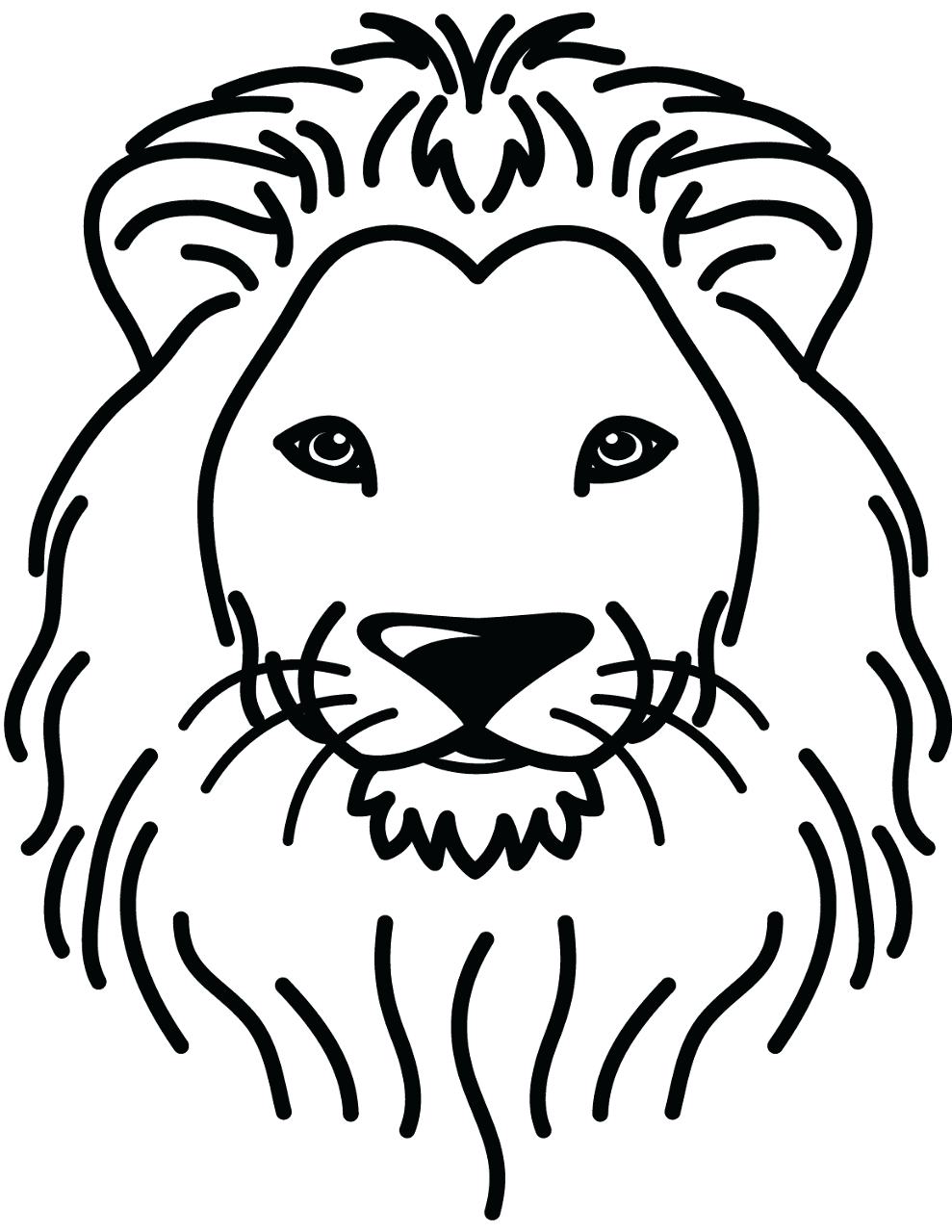 Desenho de Leóes para colorir