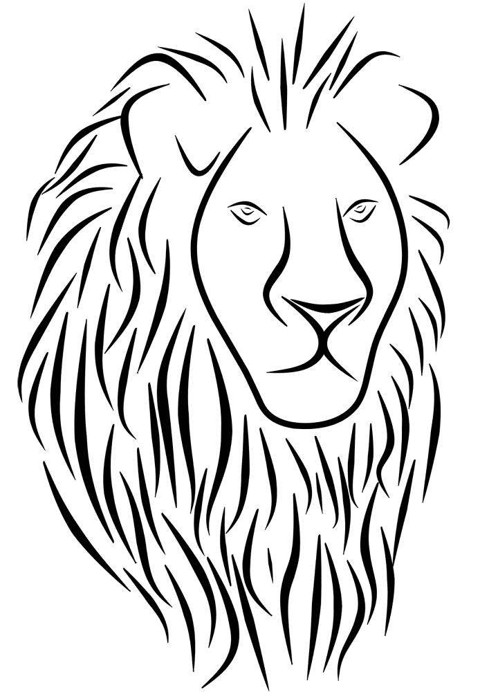 Desenho de Leóes para colorir