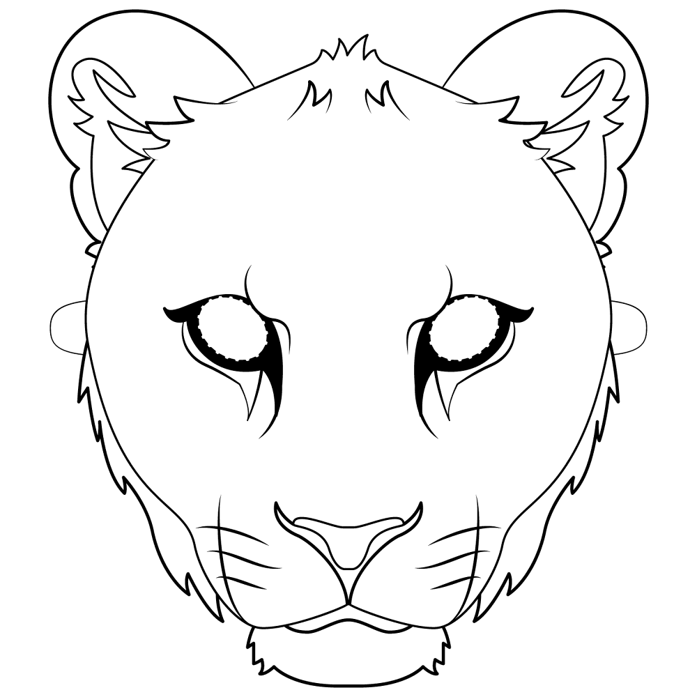 Desenho de Leóes para colorir