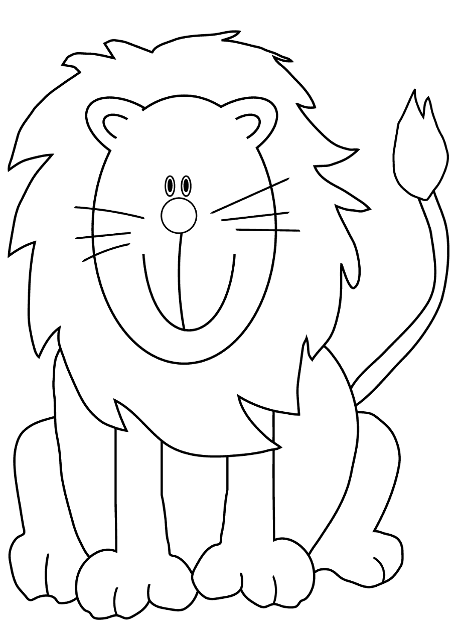 Desenho de Leóes para colorir