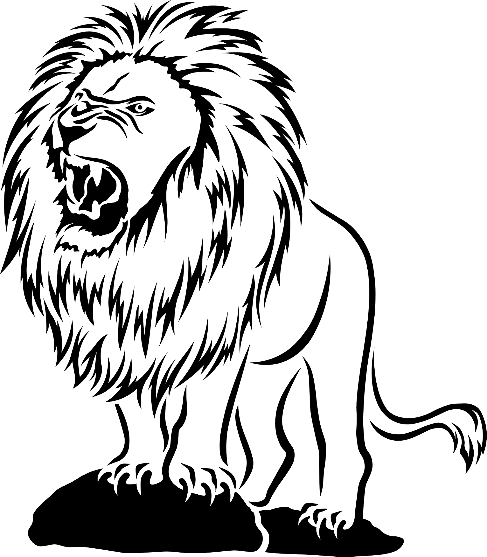 Desenho de Leóes para colorir