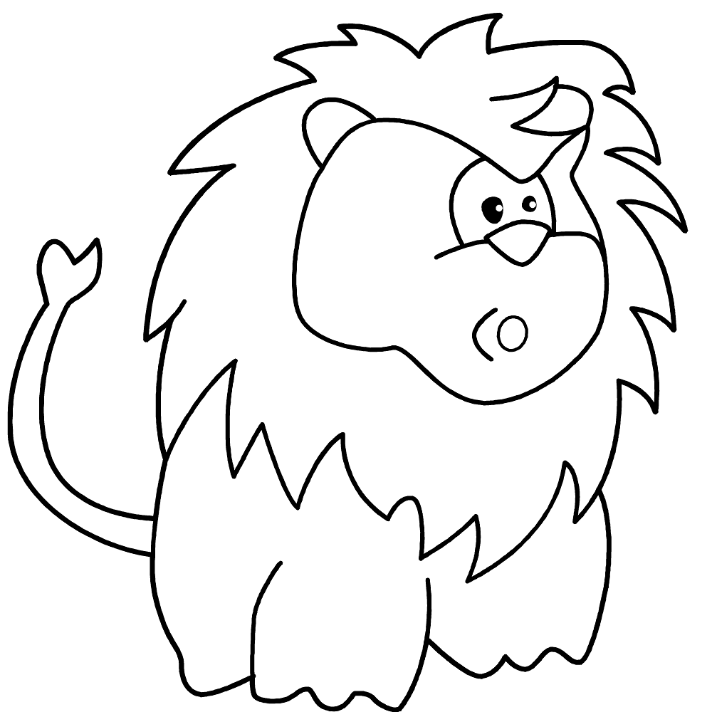 Desenho de Leóes para colorir