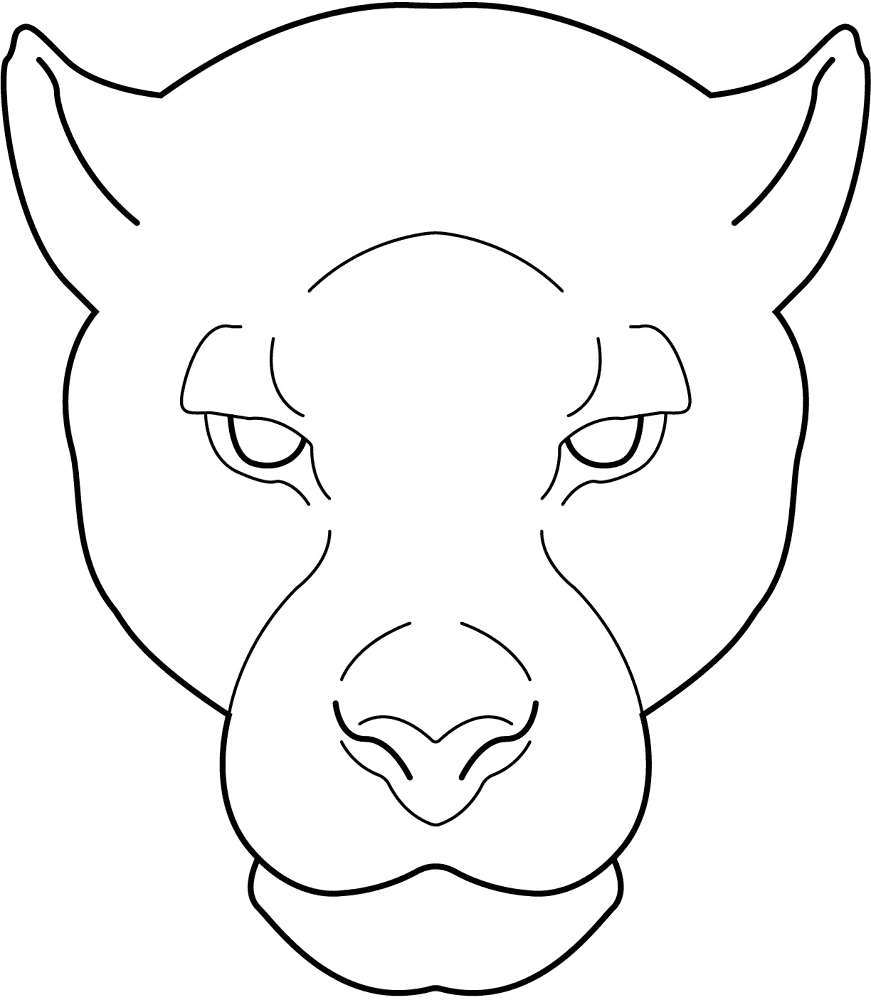 Desenho de Leopardos para colorir e imprimir: número 43