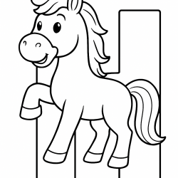 Desenho de Letras Alfabeto para colorir e imprimir: número 10