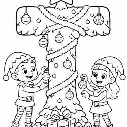 Desenho de Letras Alfabeto para colorir e imprimir: número 14