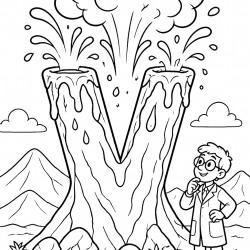 Desenho de Letras Alfabeto para colorir e imprimir: número 16