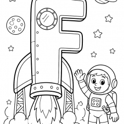 Desenho de Letras Alfabeto para colorir e imprimir: número 21