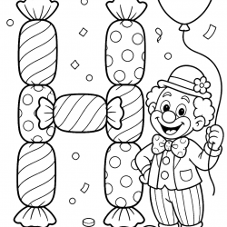 Desenho de Letras Alfabeto para colorir e imprimir: número 23