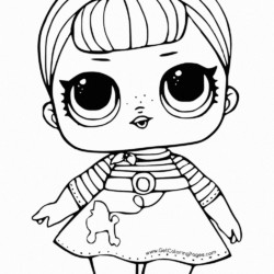 Desenho de Lol Surprise para colorir e imprimir: número 7