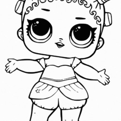 Desenho de Lol Surprise para colorir e imprimir: número 8
