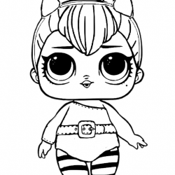 Desenho de Lol Surprise para colorir e imprimir: número 11