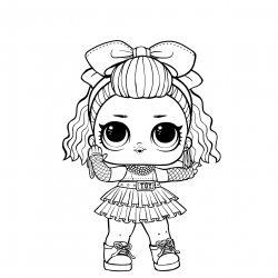 Desenho de Lol Surprise para colorir e imprimir: número 12