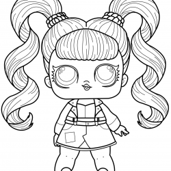 Desenho de Lol Surprise para colorir e imprimir: número 13