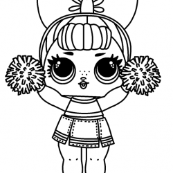 Desenho de Lol Surprise para colorir e imprimir: número 14