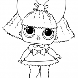 Desenho de Lol Surprise para colorir e imprimir: número 16