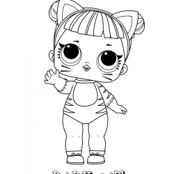 Desenho de Lol Surprise para colorir e imprimir: número 19