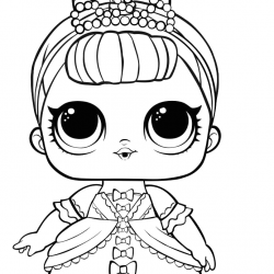 Desenho de Lol Surprise para colorir e imprimir: número 20