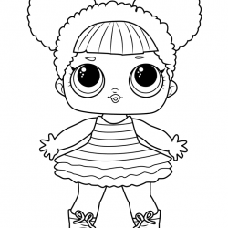 Desenho de Lol Surprise para colorir e imprimir: número 21
