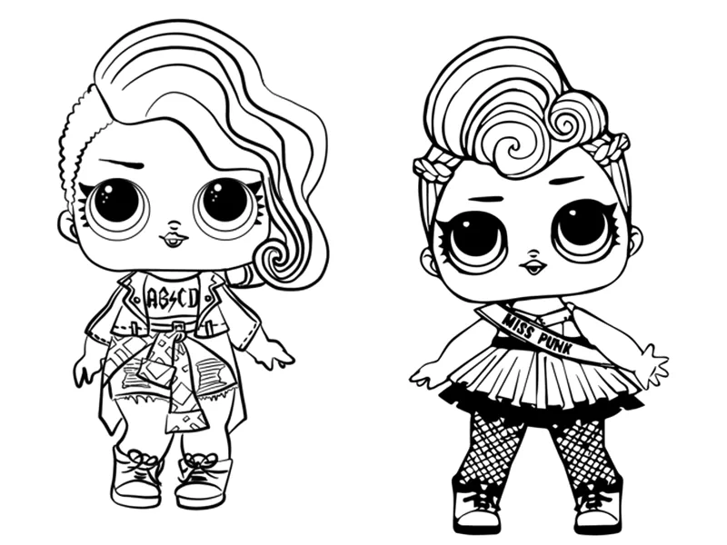 Desenho de Lol Surprise para colorir e imprimir: número 23