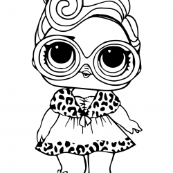 Desenho de Lol Surprise para colorir e imprimir: número 24