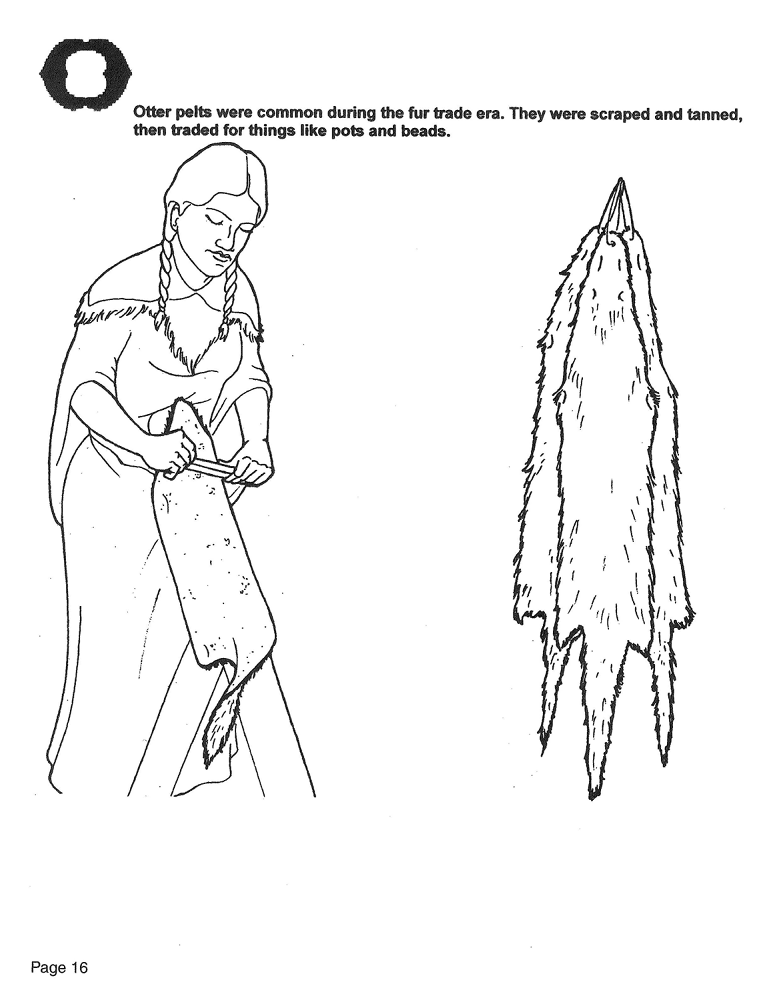 Desenho de Lontra para colorir e imprimir: número 34