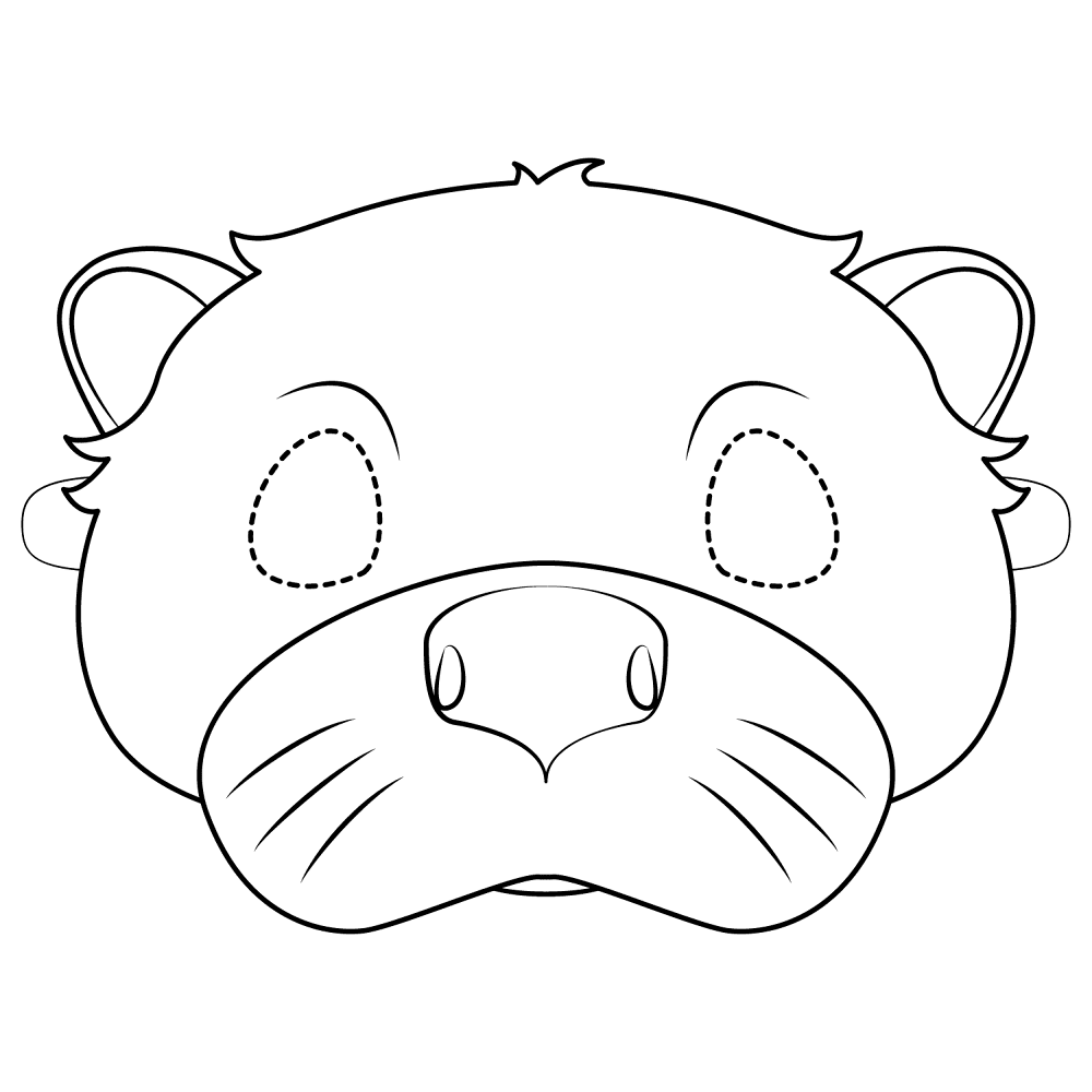 Desenho de Lontra para colorir