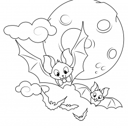 Desenho de Lua para colorir e imprimir: número 9