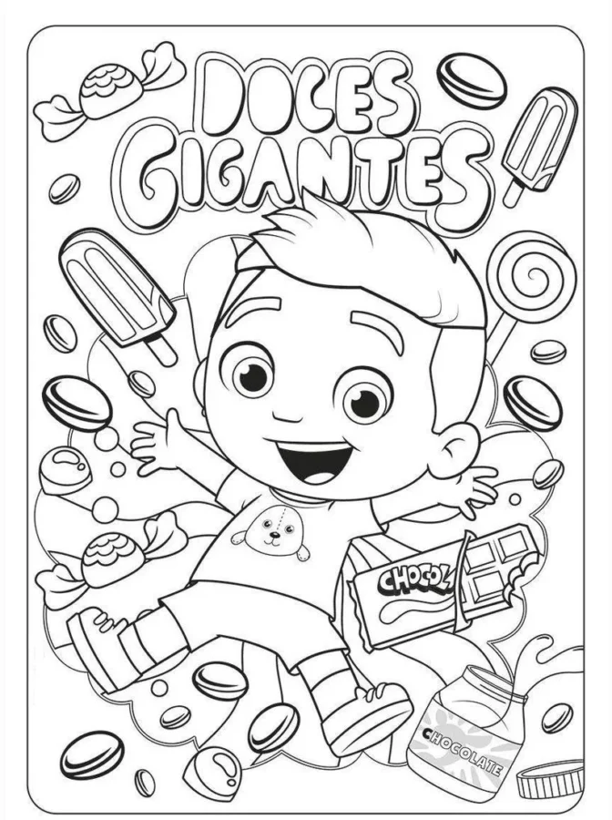 Desenho de Luccas Neto para colorir e imprimir: número 10