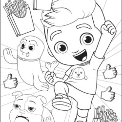 Desenho de Luccas Neto para colorir e imprimir: número 12