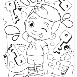 Desenho de Luccas Neto para colorir e imprimir: número 19