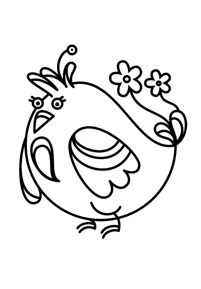 Desenho de Lúdico para colorir e imprimir: número 4