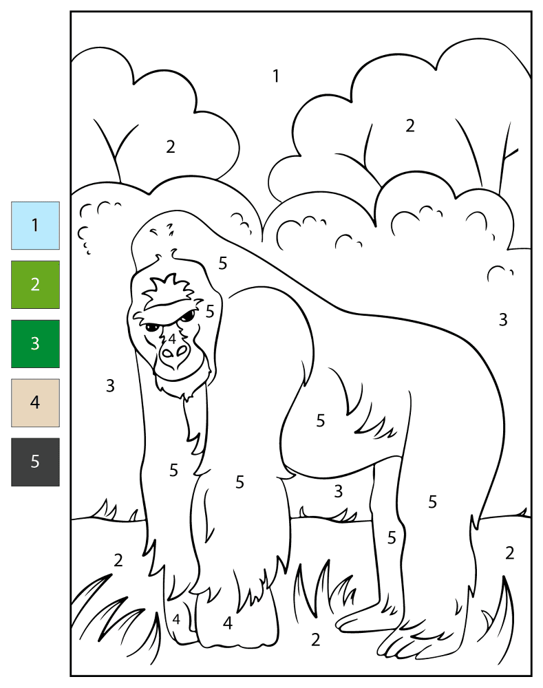 Desenho de Macacos para colorir
