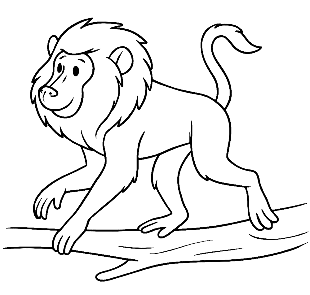 Desenho de Macacos para colorir