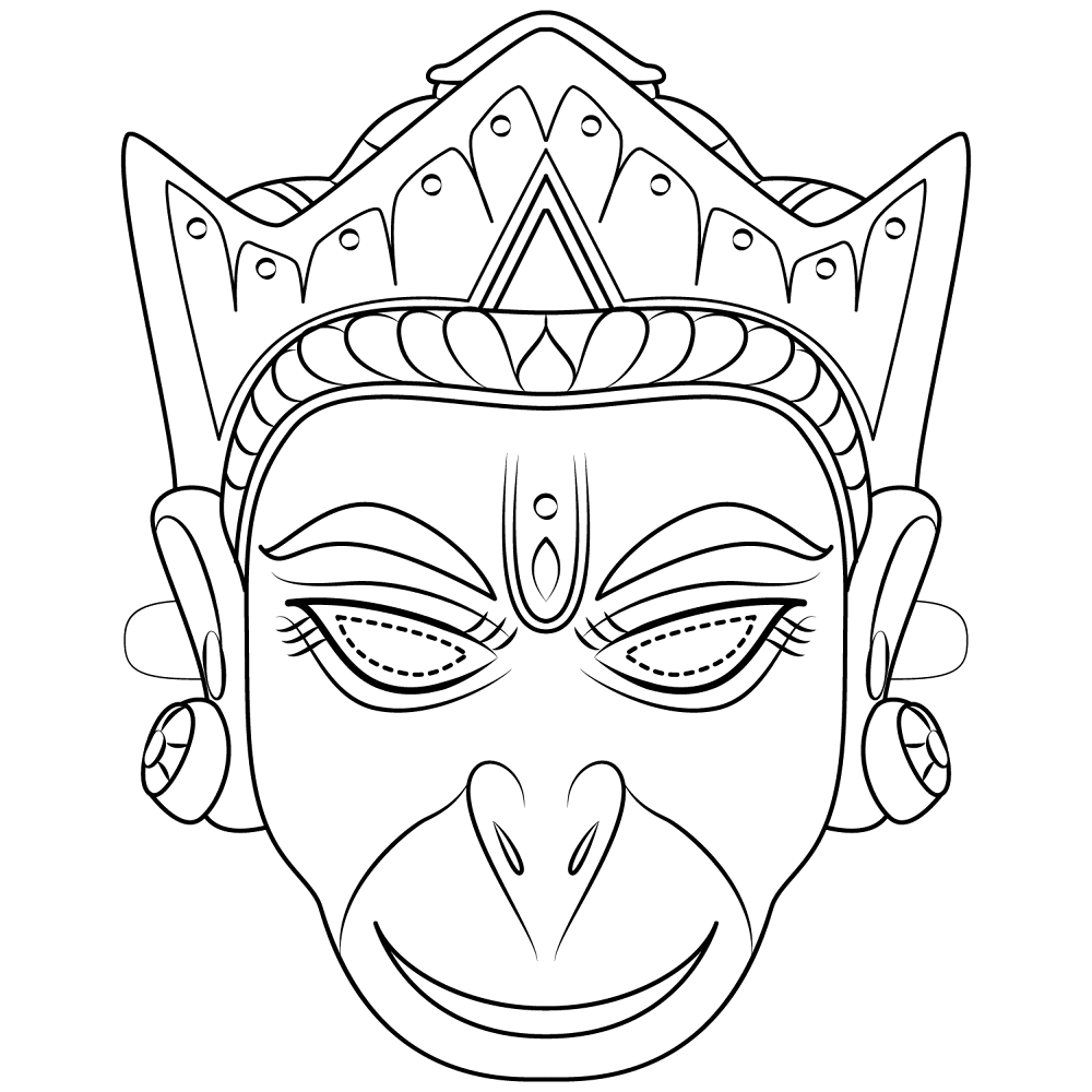 Desenho de Macacos para colorir